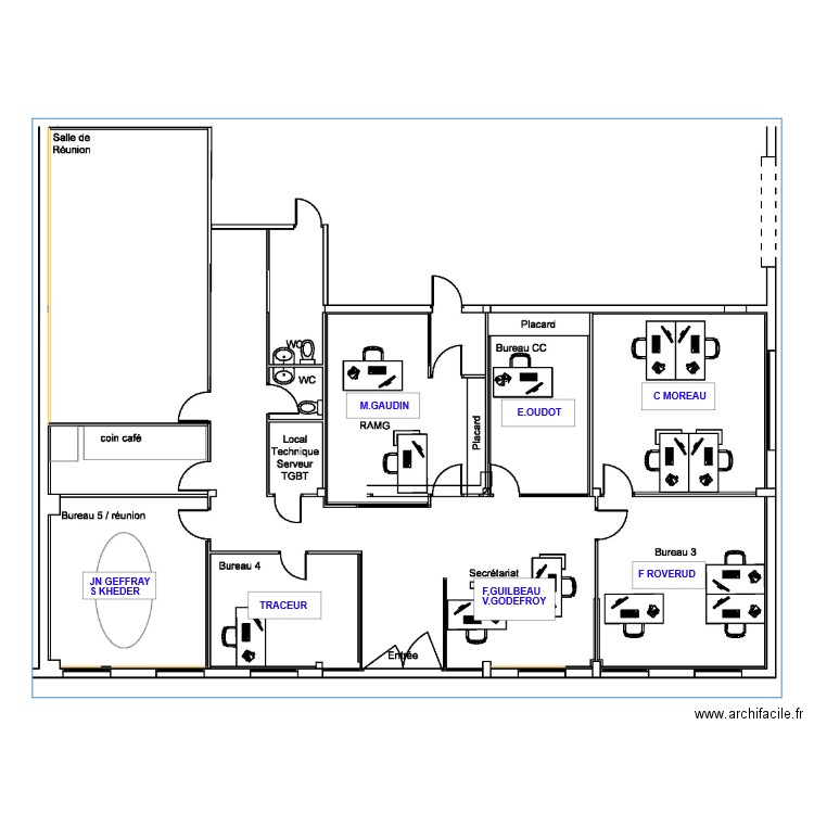 ecti RDC . Plan de 0 pièce et 0 m2