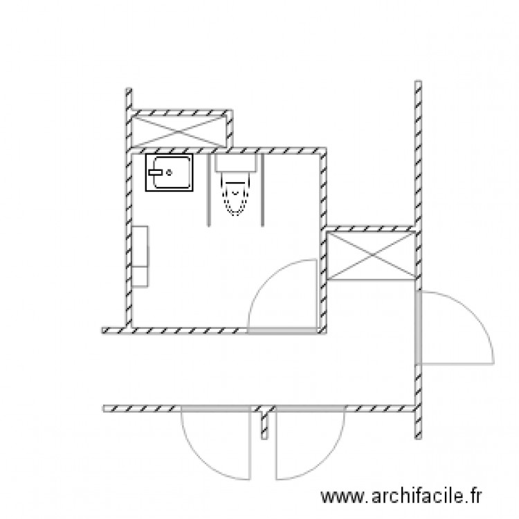 nouvelle SDB devoir ergonomie. Plan de 0 pièce et 0 m2