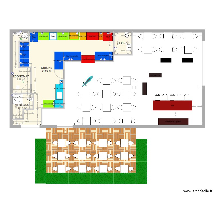 local allondon 6. Plan de 0 pièce et 0 m2