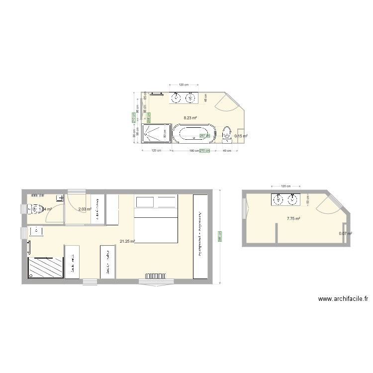 Extension 3. Plan de 0 pièce et 0 m2