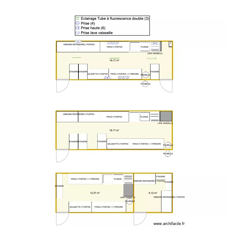 CUISINE MOUTON PHARE. Plan de 