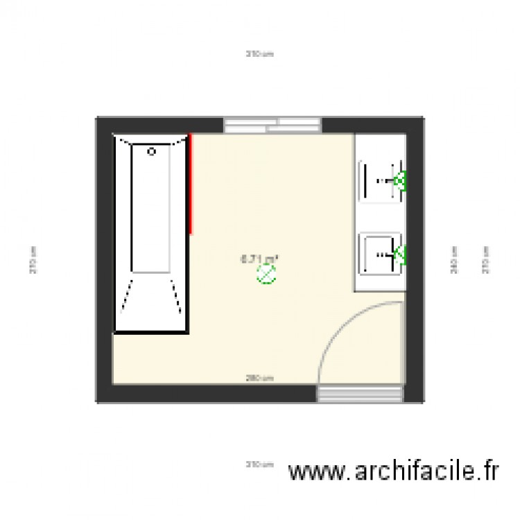 SDB HELENE plan . Plan de 0 pièce et 0 m2