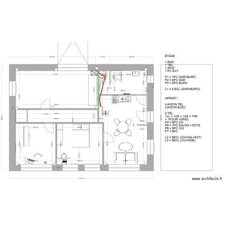 Fojo Plan Version 14.08.22. Plan de 11 pièces et 153 m2