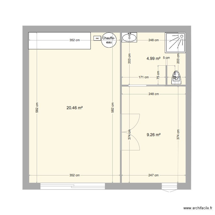 plan rdc 2. Plan de 0 pièce et 0 m2