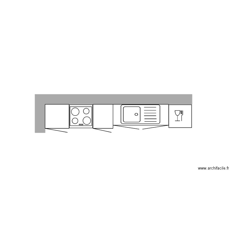 cuisine. Plan de 0 pièce et 0 m2