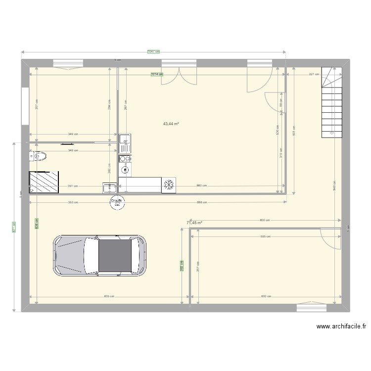 laverune macon. Plan de 0 pièce et 0 m2