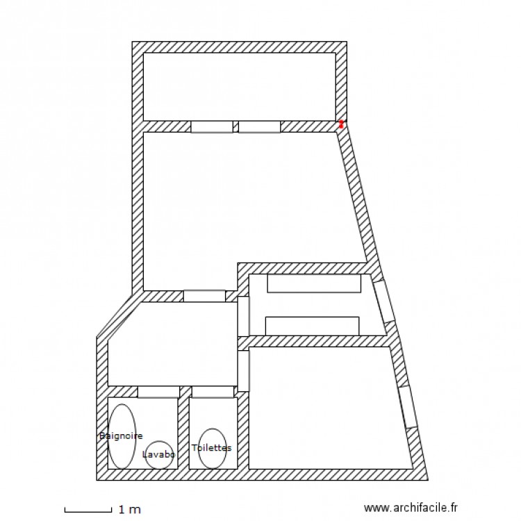 Appart Rives du lez. Plan de 0 pièce et 0 m2