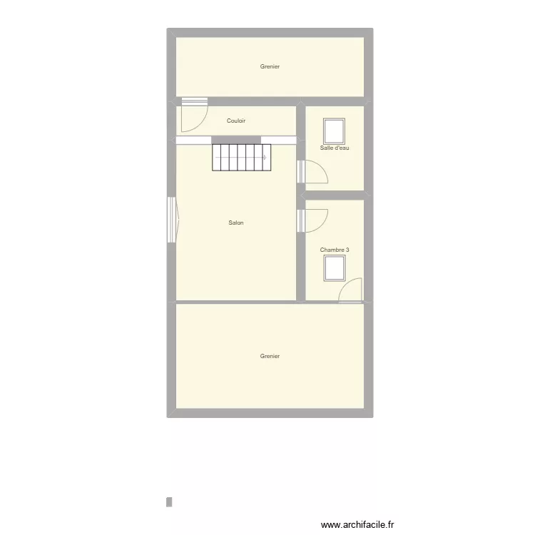 Croquis BOURST Etage. Plan de 