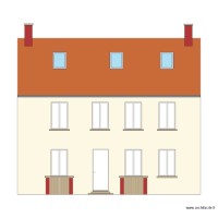 plan de fa&ccedil;ade sud apr&egrave;s