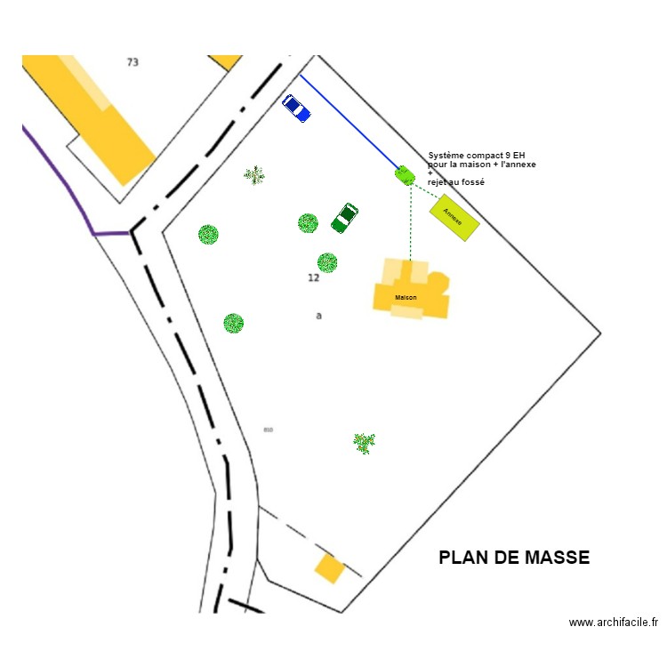 Thouroude. Plan de 0 pièce et 0 m2