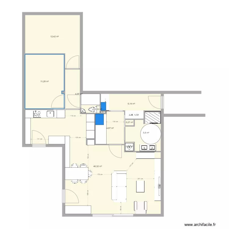 LIGNE BLEUE 39. Plan de 