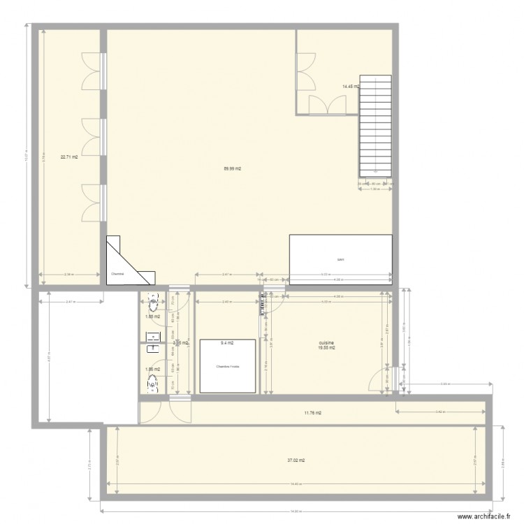 hotel les trois chenes. Plan de 0 pièce et 0 m2