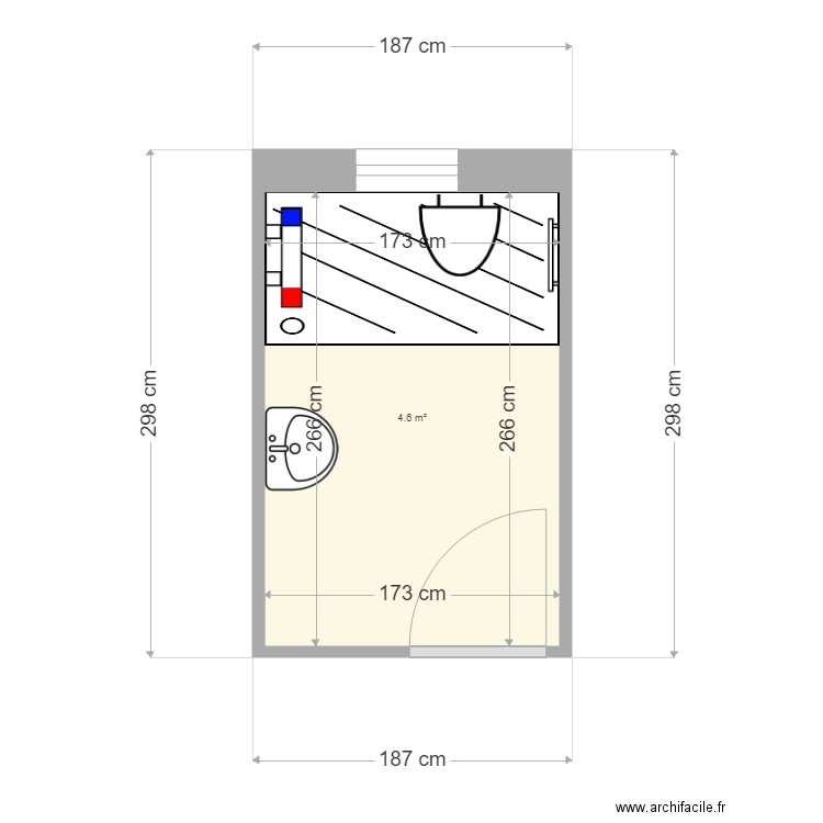 Desormiere sdb projet. Plan de 0 pièce et 0 m2