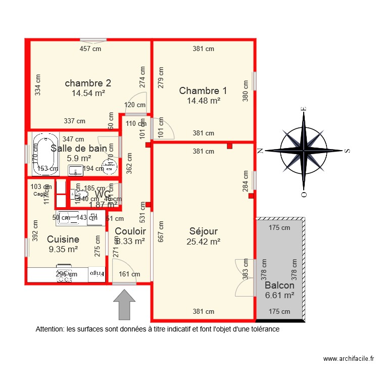 BI 5152 coté. Plan de 0 pièce et 0 m2