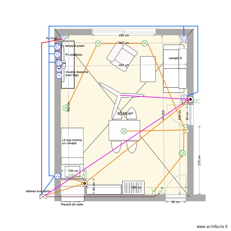 Suite EF entrée séjour Etage 2 3 du 22 02 20. Plan de 0 pièce et 0 m2