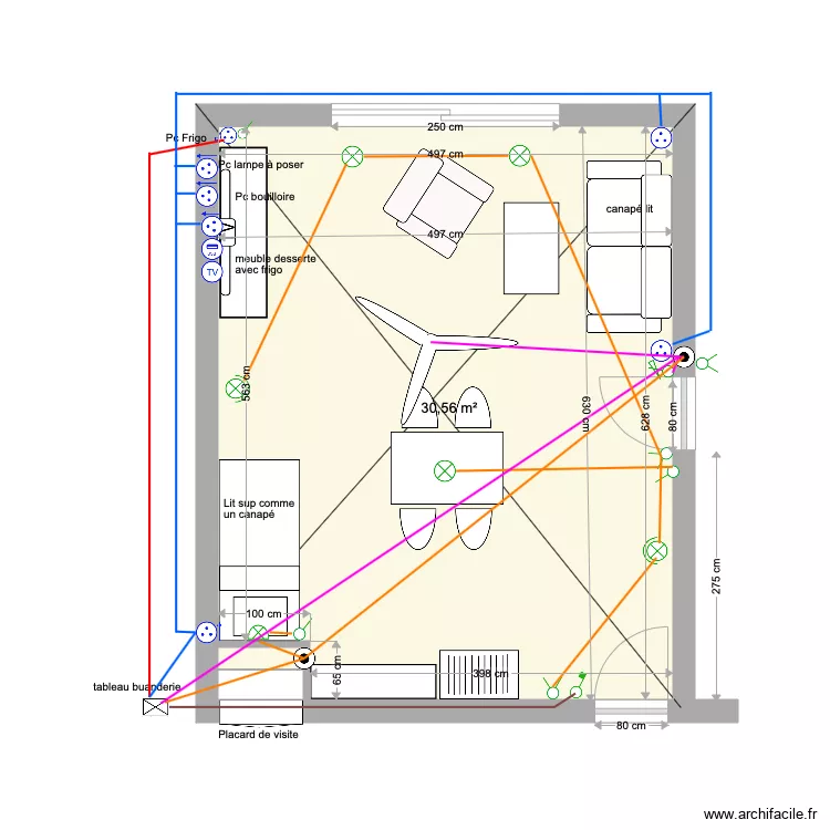 Suite EF entr&eacute;e s&eacute;jour Etage 2 3 du 22 02 20. Plan de 
