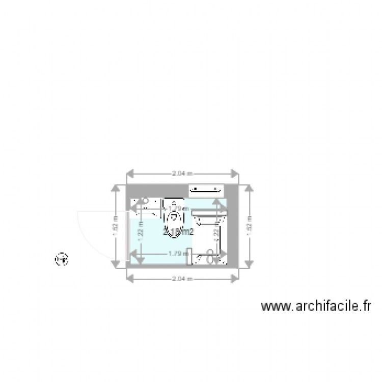 Salle de Bain 2020 04 04. Plan de 0 pièce et 0 m2