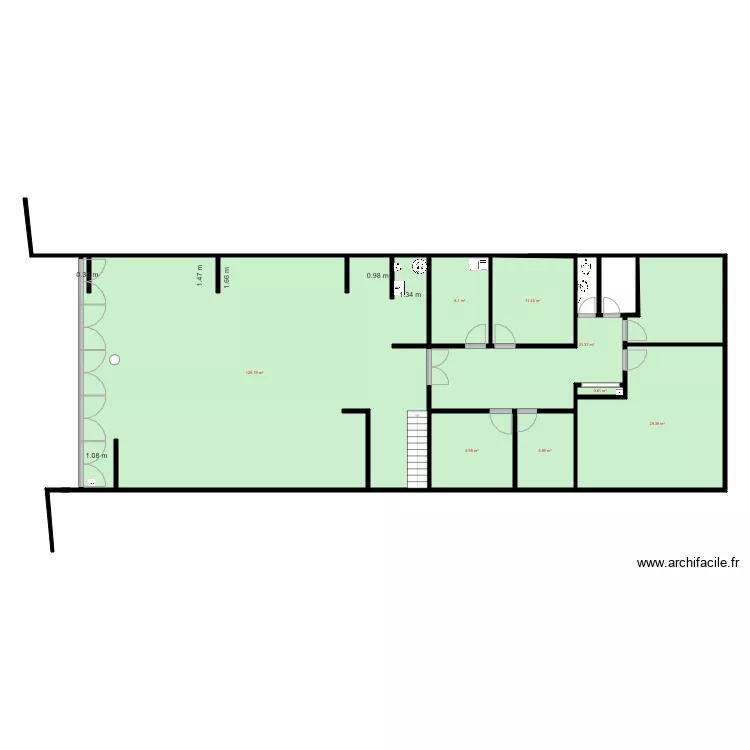 3 impasse Jean Jaures RDC. Plan de 