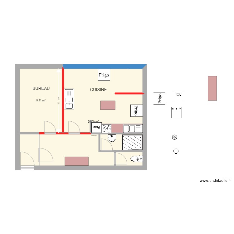 Appartement Triphasé Projet. Plan de 0 pièce et 0 m2