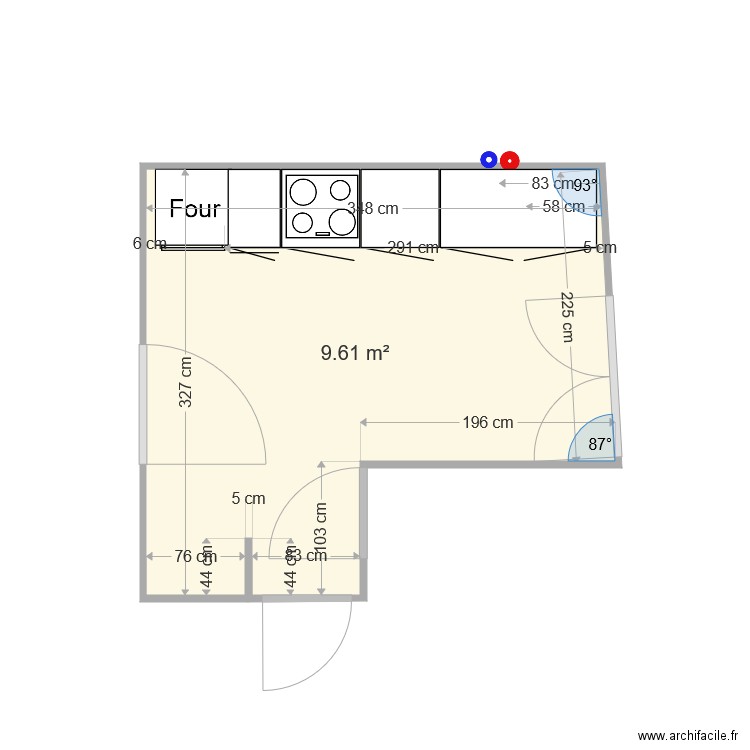 8GB CUISINE Scénario 1. Plan de 0 pièce et 0 m2