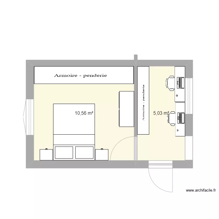 agrandissement. Plan de 