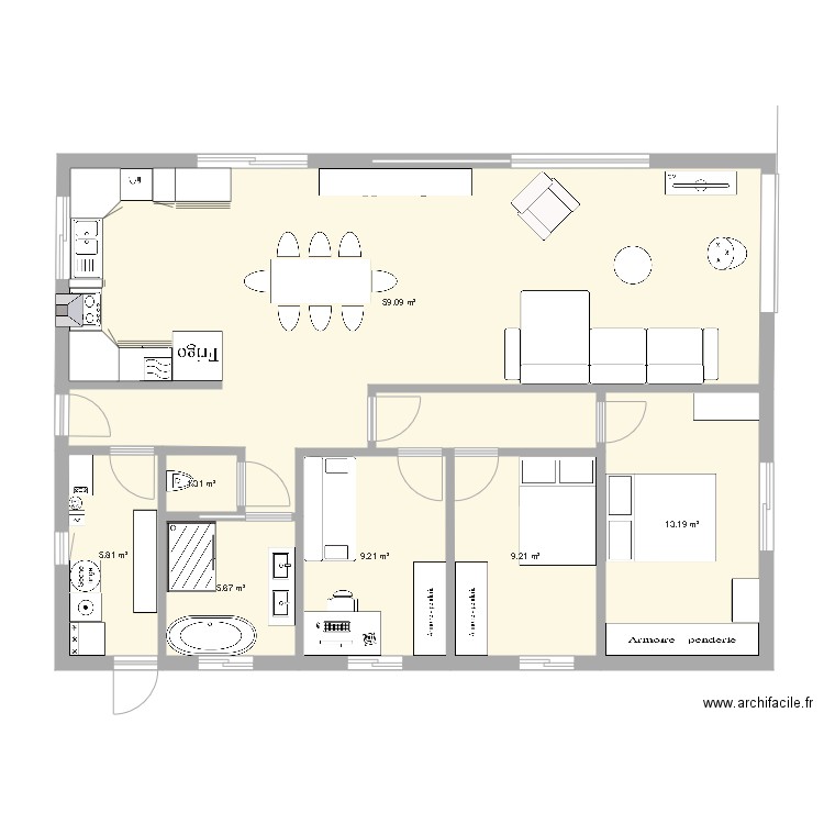 maison maman. Plan de 0 pièce et 0 m2