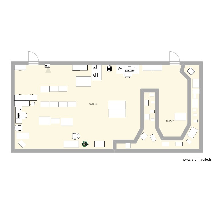 plan atelier EREA. Plan de 0 pièce et 0 m2