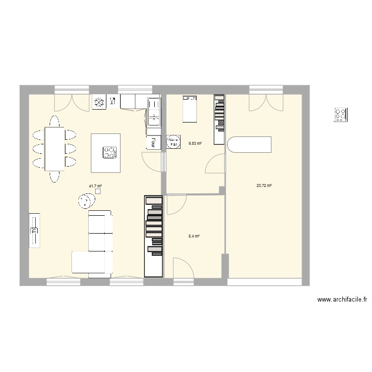 maison rdc. Plan de 0 pièce et 0 m2