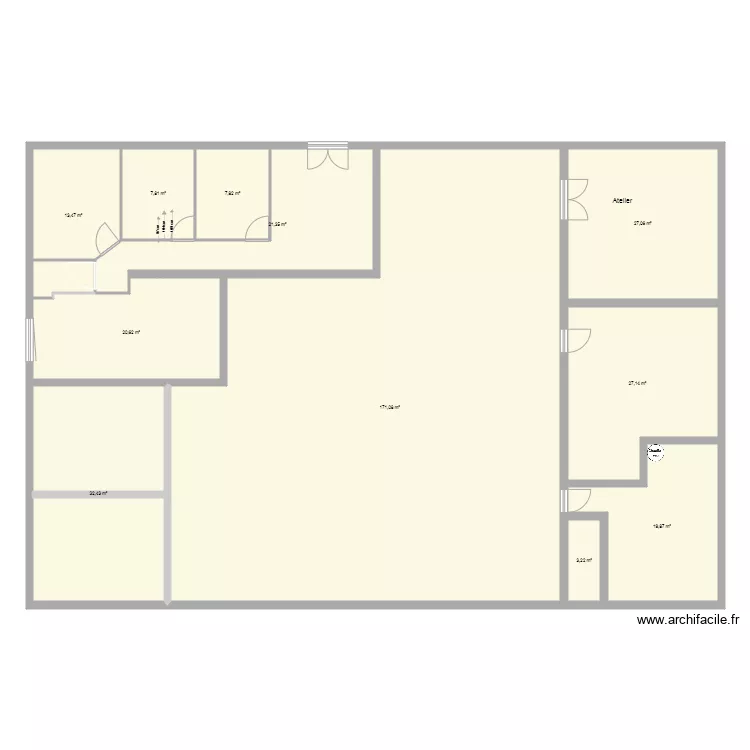 Bureau Haute borne. Plan de 