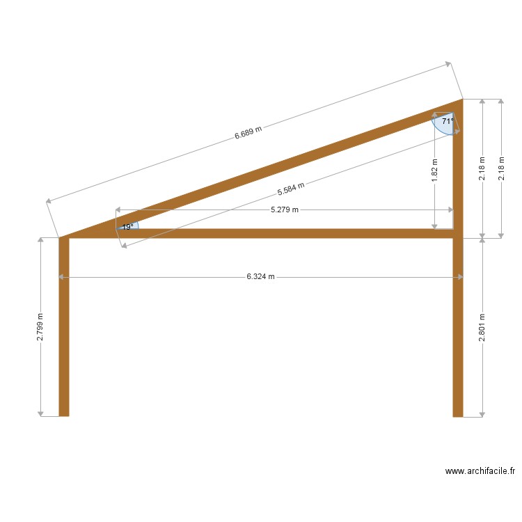 plan préau nord. Plan de 0 pièce et 0 m2