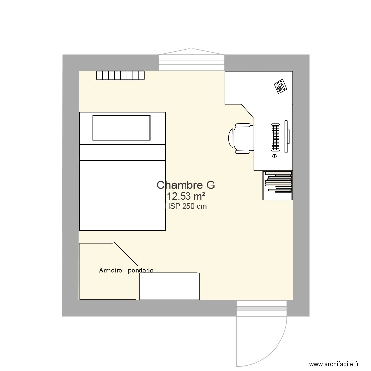 Chambre G. Plan de 0 pièce et 0 m2