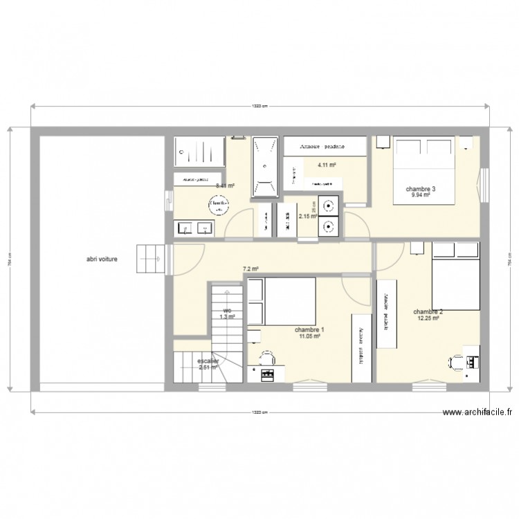 ESSAI SDB 2. Plan de 0 pièce et 0 m2