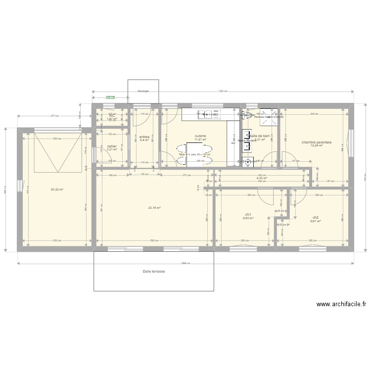 ev 85m2 sdb. Plan de 11 pièces et 106 m2