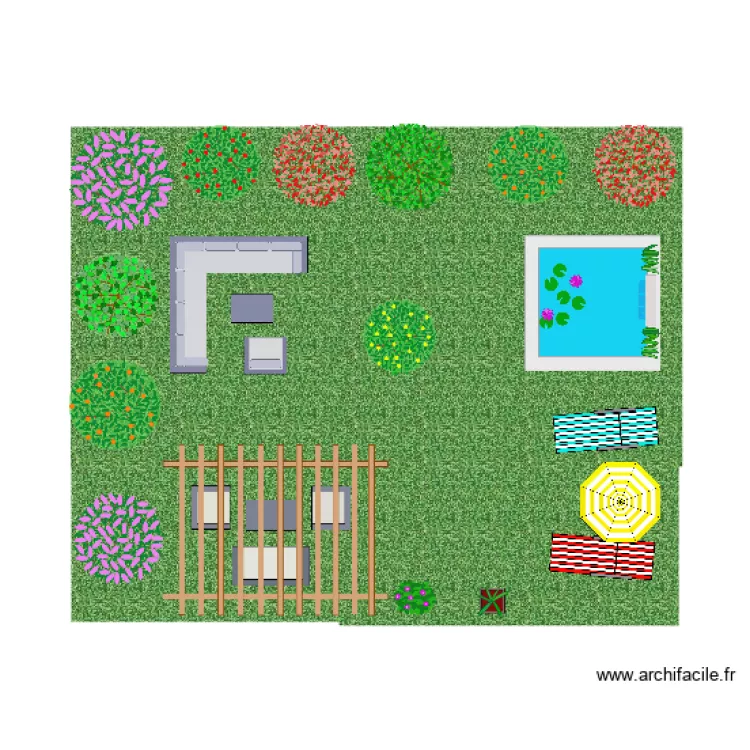 Jardin agréable . Plan de Jardin agréable . Plan de