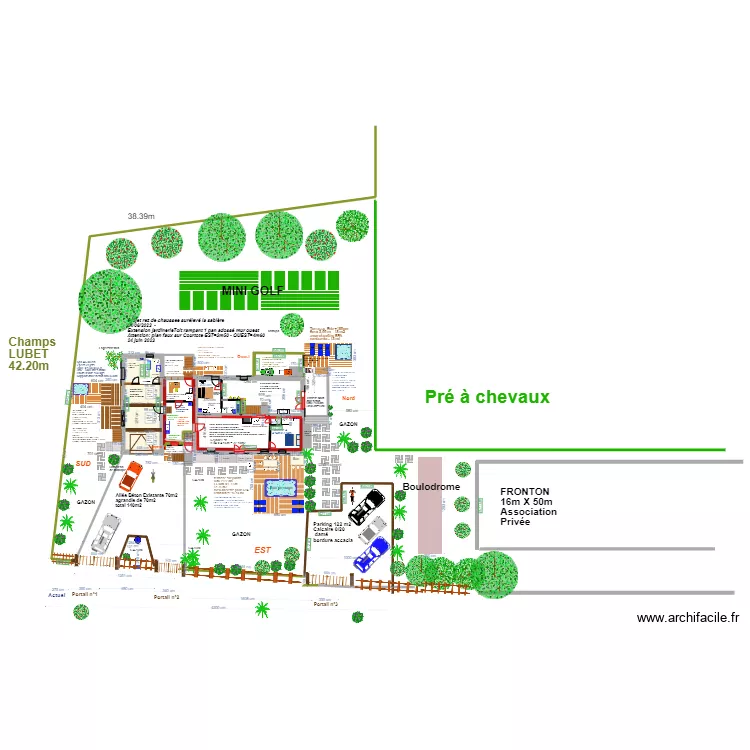 plan masse La Sabl&egrave;re pour EXPERT+ARTISANS-24 juin 2023. Plan de 