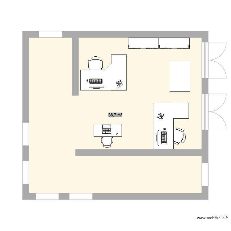 service rh 2. Plan de 0 pièce et 0 m2