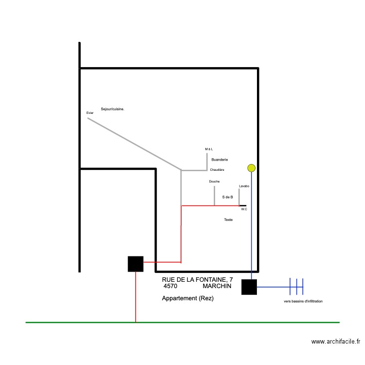 fontaine 7. Plan de 0 pièce et 0 m2