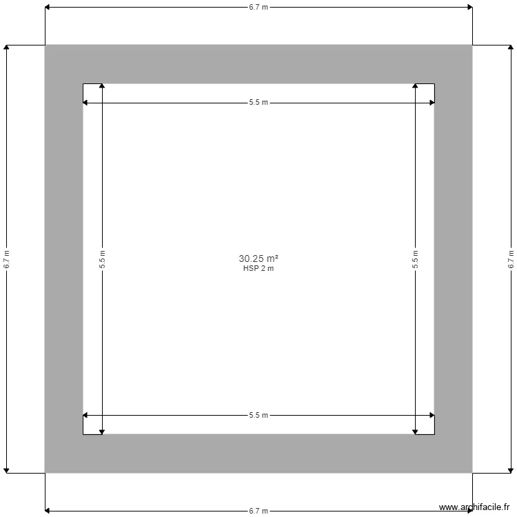 Projet Petite grange Parisot. Plan de 