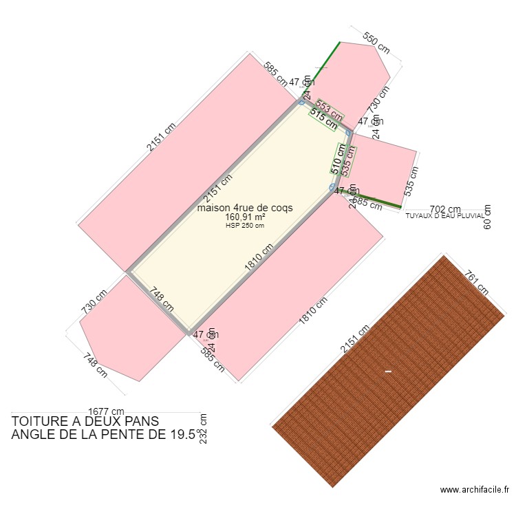 maison beaurevoir DP4 . Plan de 1 pièce et 161 m2