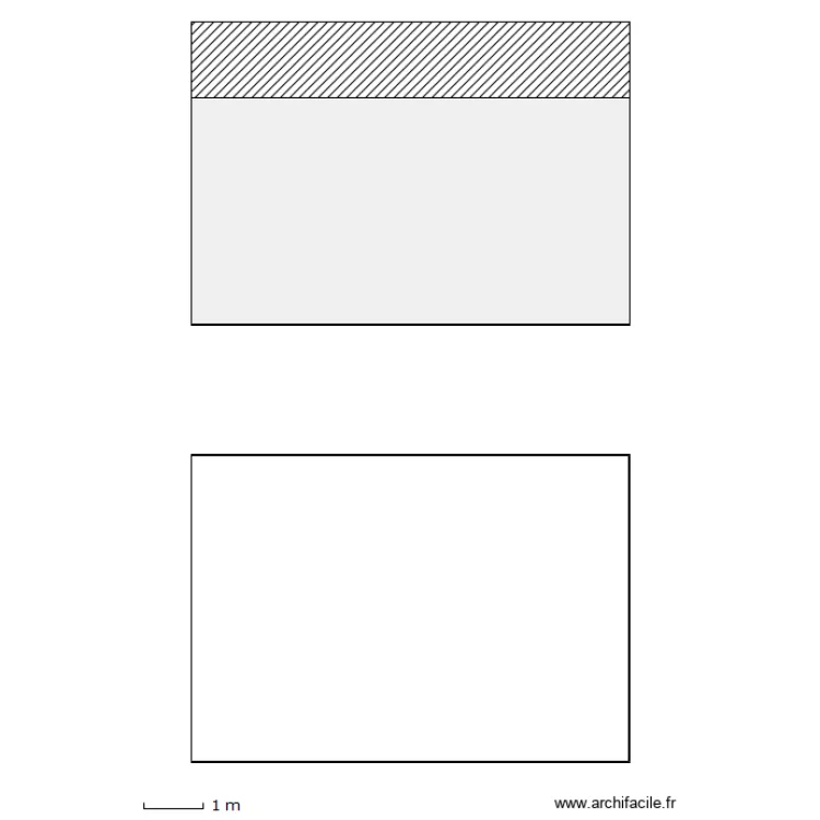 Existant Est  Ouest. Plan de 