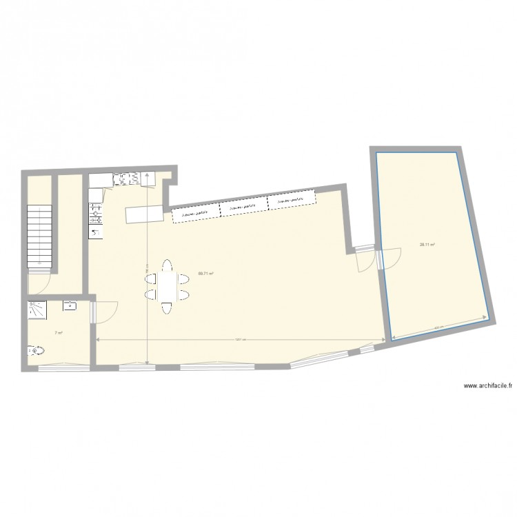 PAULHAGUET 1er étage V2. Plan de 0 pièce et 0 m2