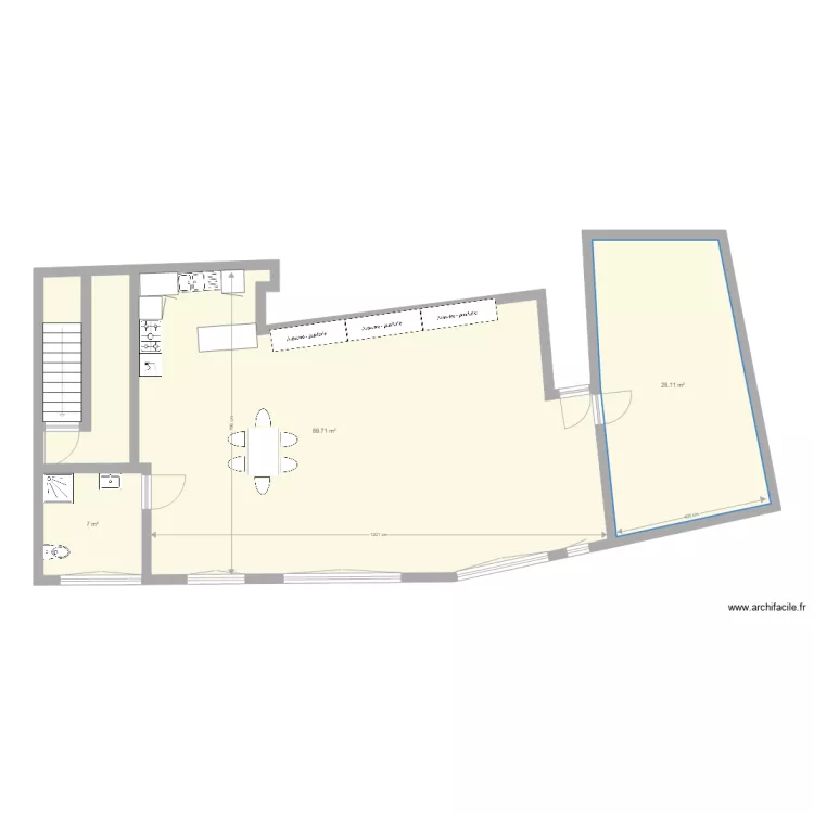 PAULHAGUET 1er &eacute;tage V2. Plan de 