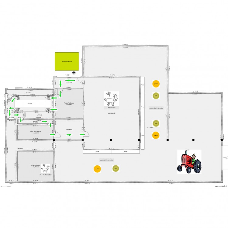 Chevrerie-circulation. Plan de 0 pièce et 0 m2