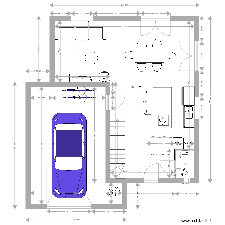 Maison. Plan de Maison. Plan de