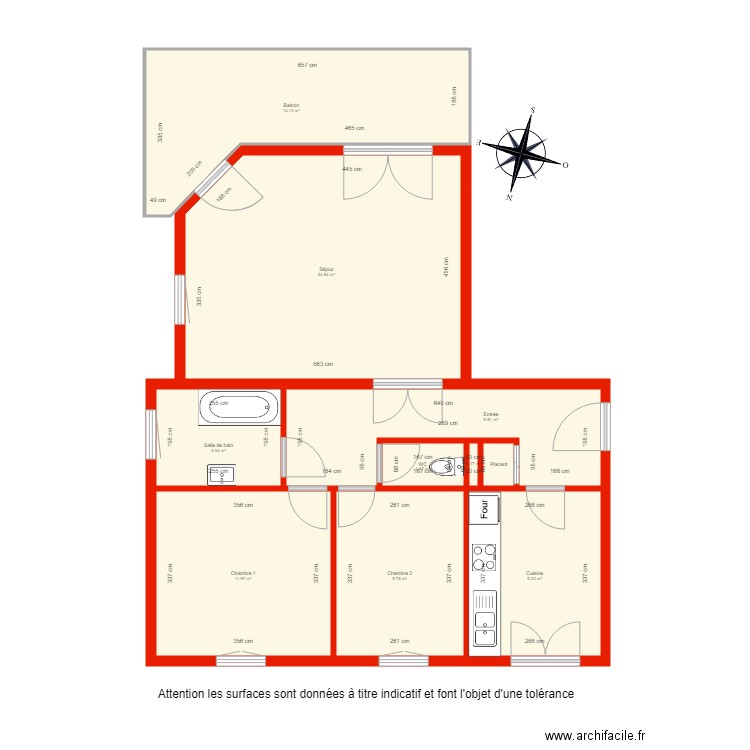 BI 3436 côté. Plan de 0 pièce et 0 m2