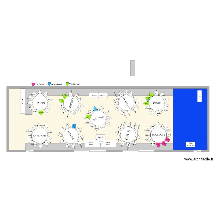 Maraige. Plan de 1 pièce et 204 m2