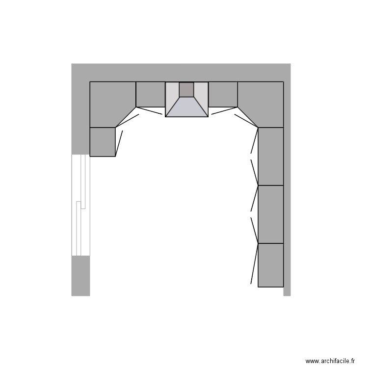 projet cuisine meubles hauts. Plan de 0 pièce et 0 m2