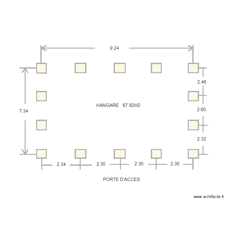 COFICIEL HANGARE PARC. Plan de 14 pièces et 3 m2