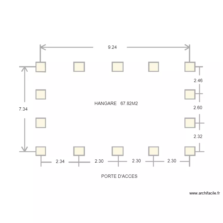 COFICIEL HANGARE PARC. Plan de 