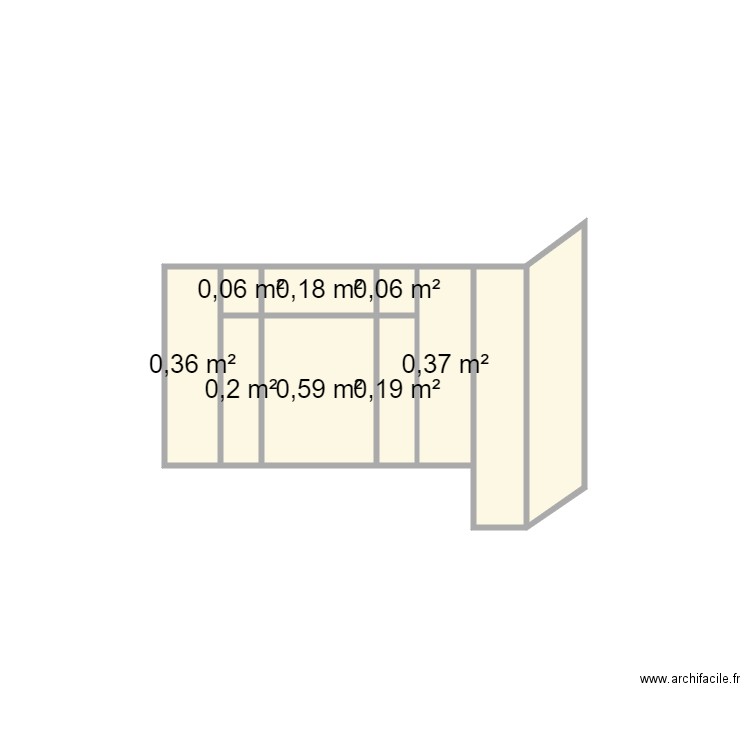 blin. Plan de 10 pièces et 3 m2